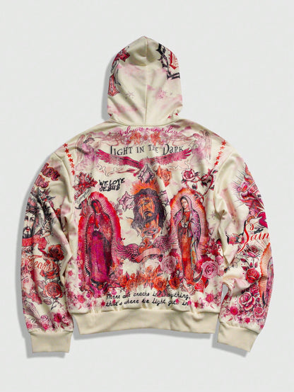 Men's Casual Street Graphic Print Hoodie