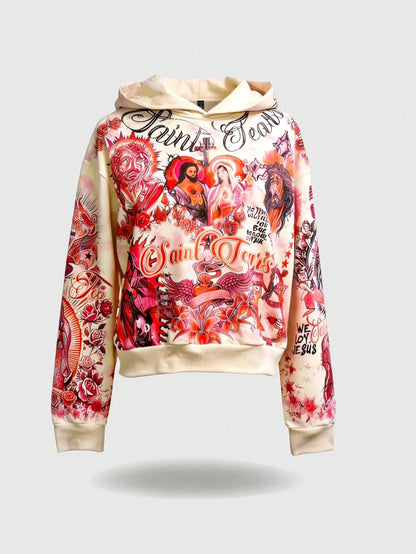 Men's Casual Street Graphic Print Hoodie