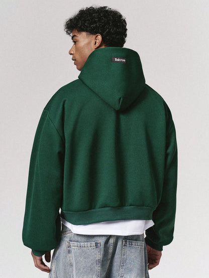 Men's Solid Color Minimalist Casual Long Sleeve Hoodie