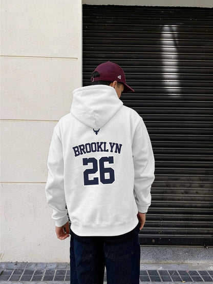 Men's Casual Loose Fit Long Sleeve Hoodie