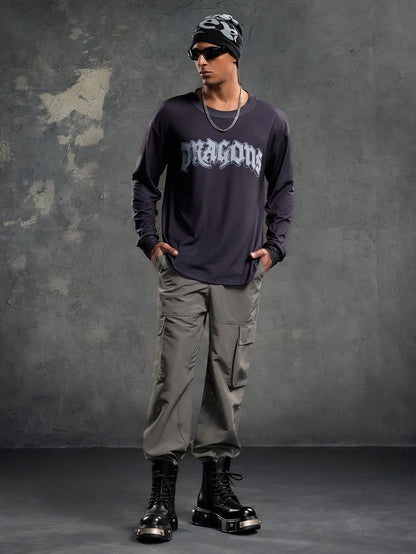 Men's How to Train Your Dragon Print Long Sleeve Tee