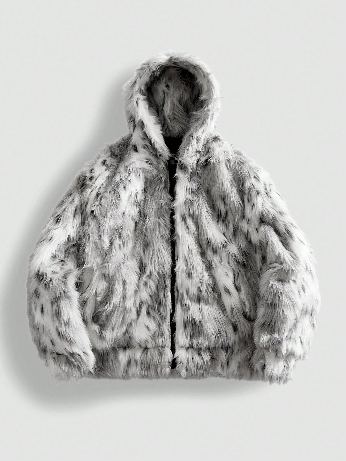Men's Tie-Dye Thermal Loose Hooded Jacket