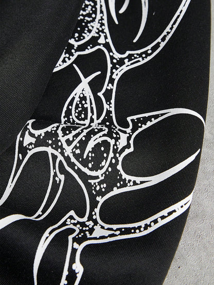 Men's Street Style Letter Embroidered Hoodie & Jogger Set