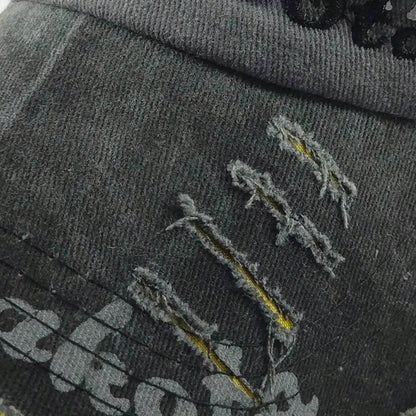 Retro Embroidered Cotton Letter Baseball Cap