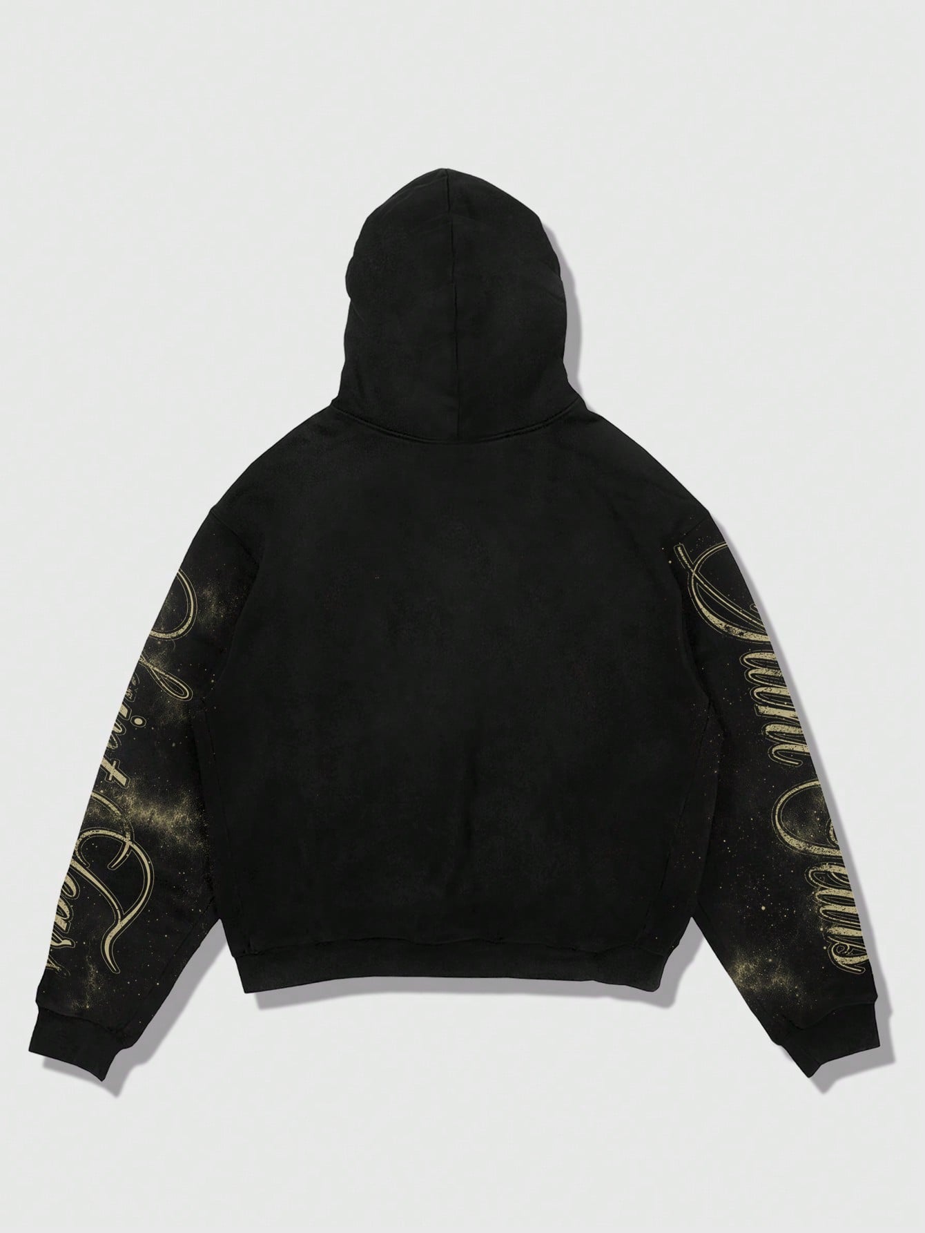 Men's Street Slogan Print Zip-Up Y2K Streetwear Hoodie