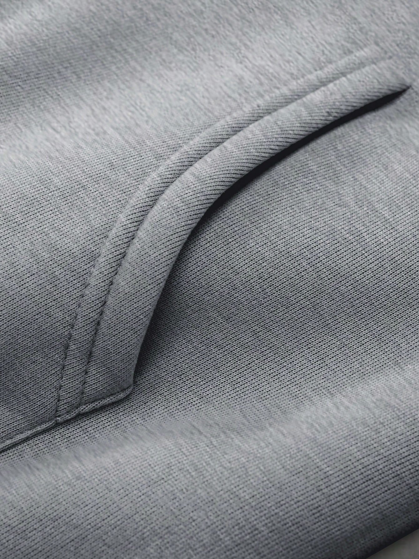 Men's Grey Thermal Hoodie and Wide Leg Sweatpants Set