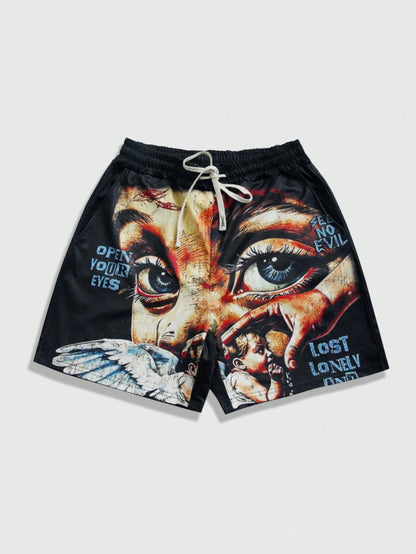 Street Life Men's Graphic Print Casual Shorts