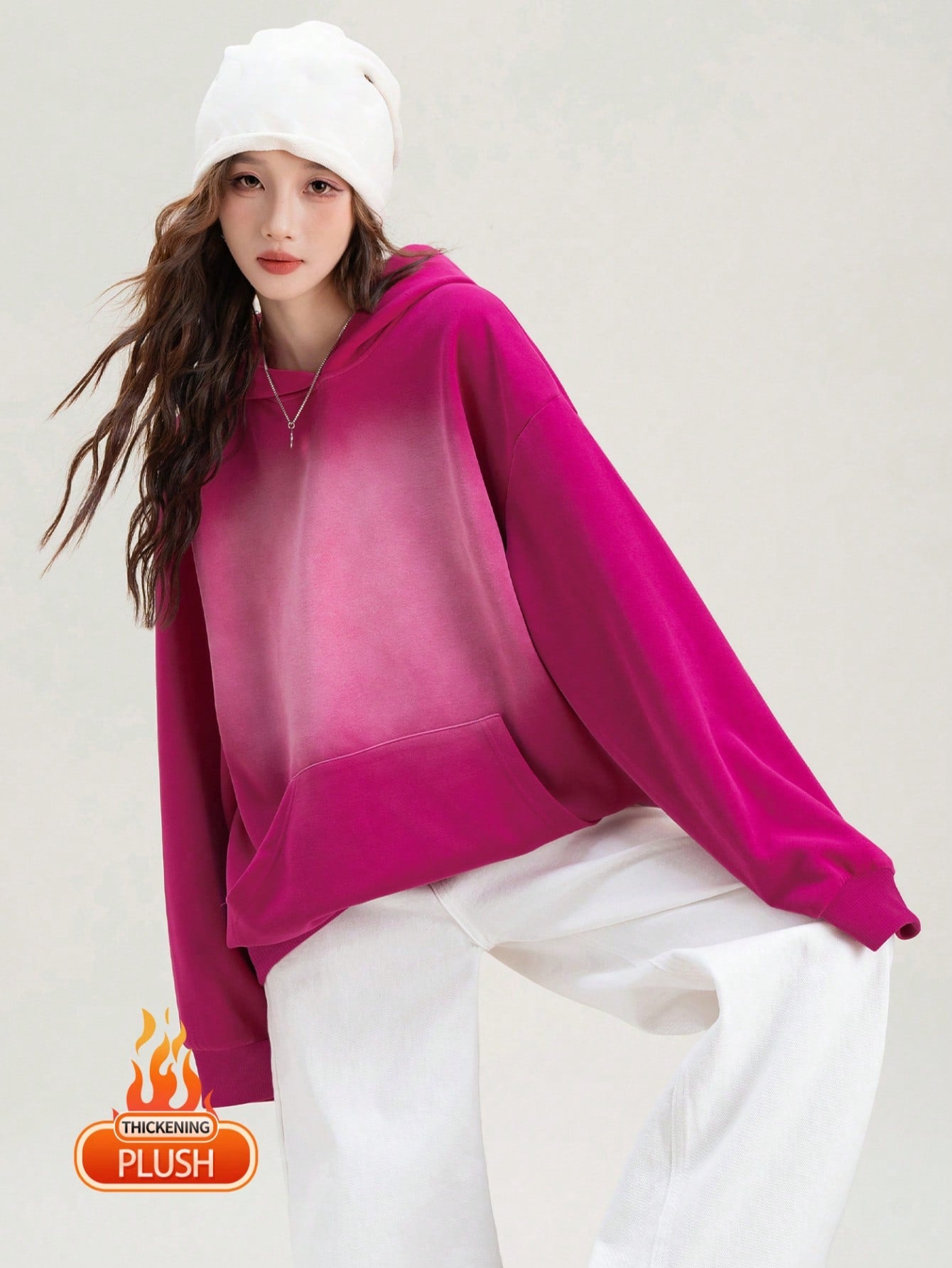 Women's Christmas Thermal Lined Cozy Long Sleeve Top