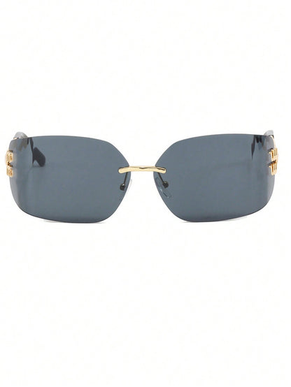 Y2K Frameless Curved Fashion Glasses for Women