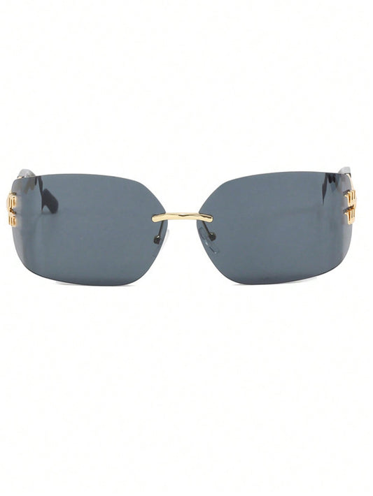 Y2K Frameless Curved Fashion Glasses for Women