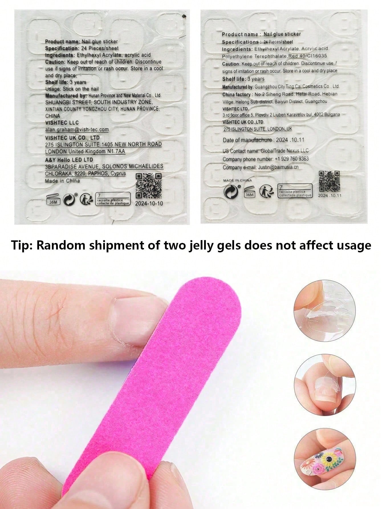 Purple Cat Eye Star Short Almond Press-On Nails