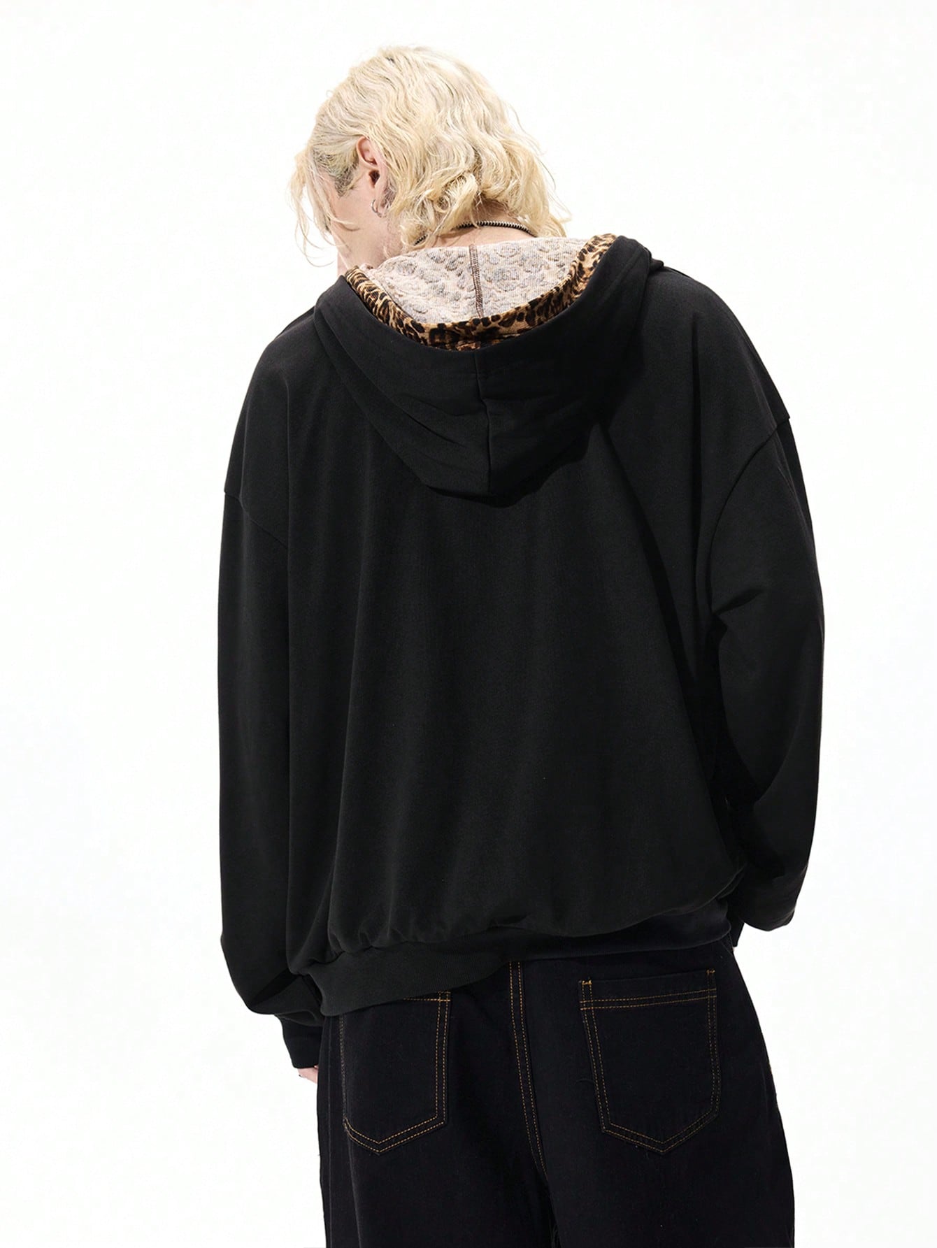 Street Life Leopard Double Hood Sweatshirt