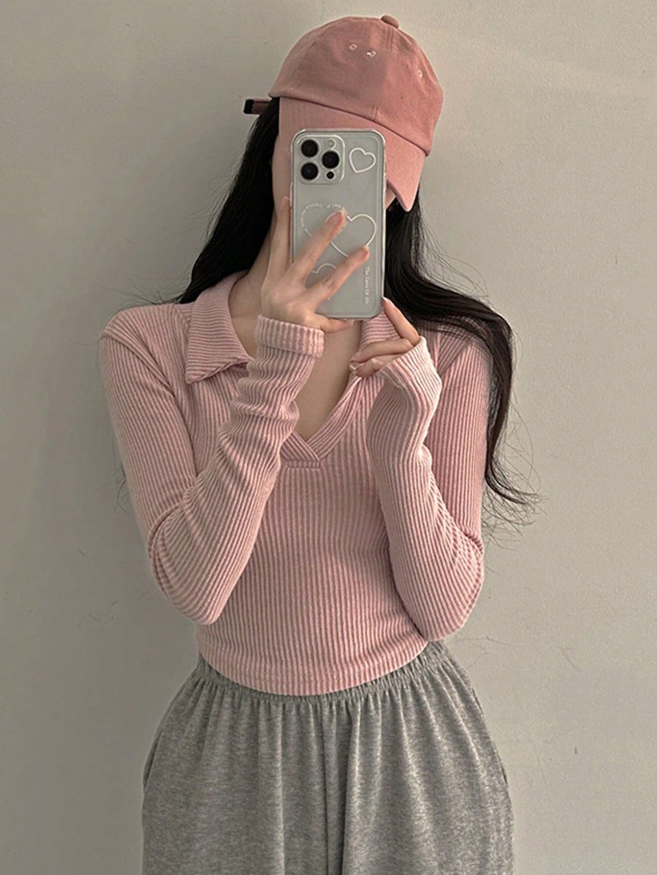 Women’s Long Sleeve Ribbed Turtleneck Fitted T-Shirt