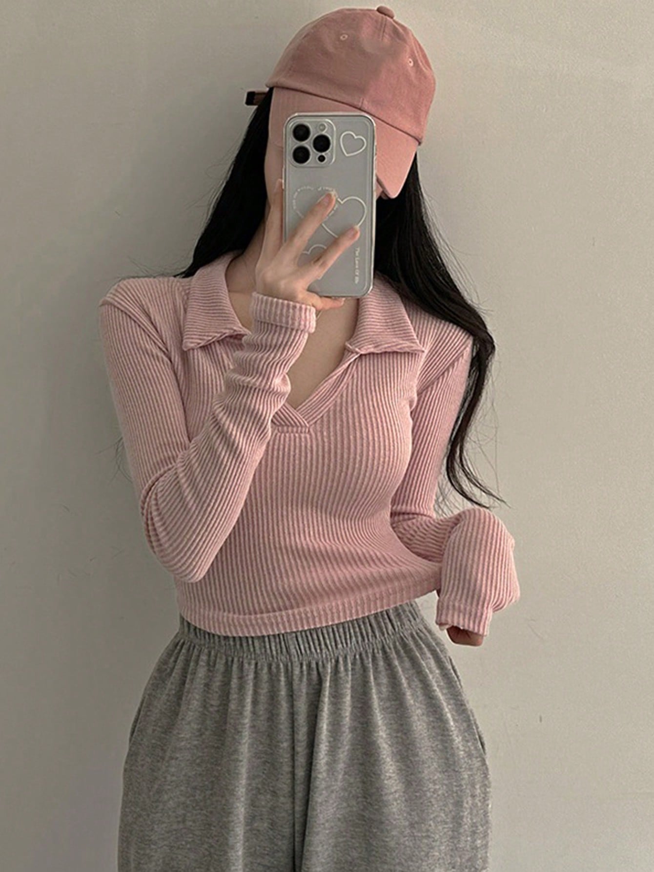 Women’s Long Sleeve Ribbed Turtleneck Fitted T-Shirt