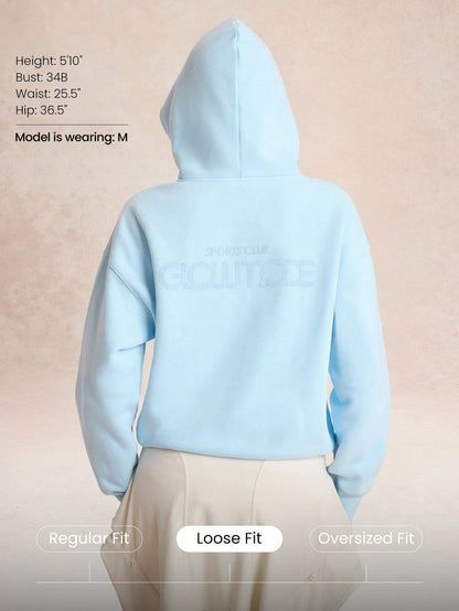 Ultra-Soft Fleece Loose Fit Graphic Hoodie