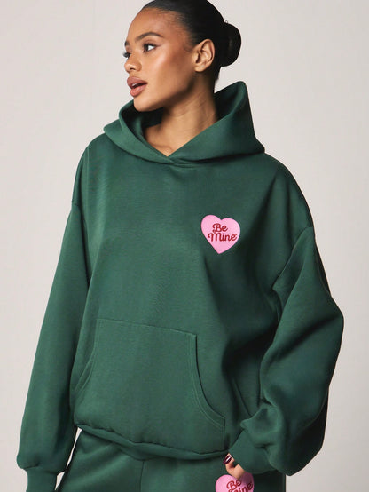 Be Mine Heart Valentine Hoodie