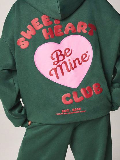 Be Mine Heart Valentine Hoodie