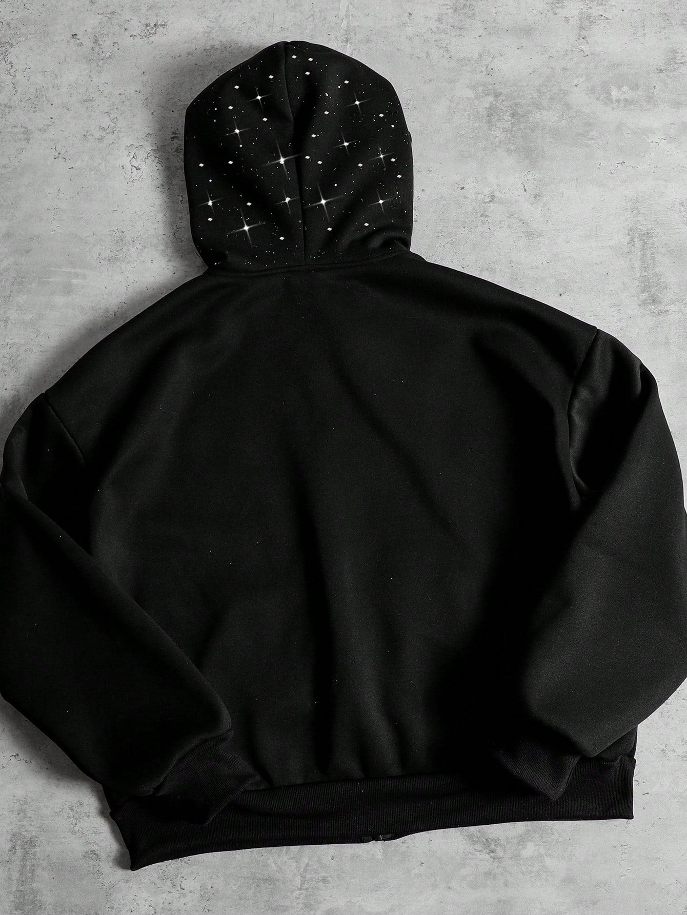 Men's Glitter Sequin Print Retro Street Hoodie