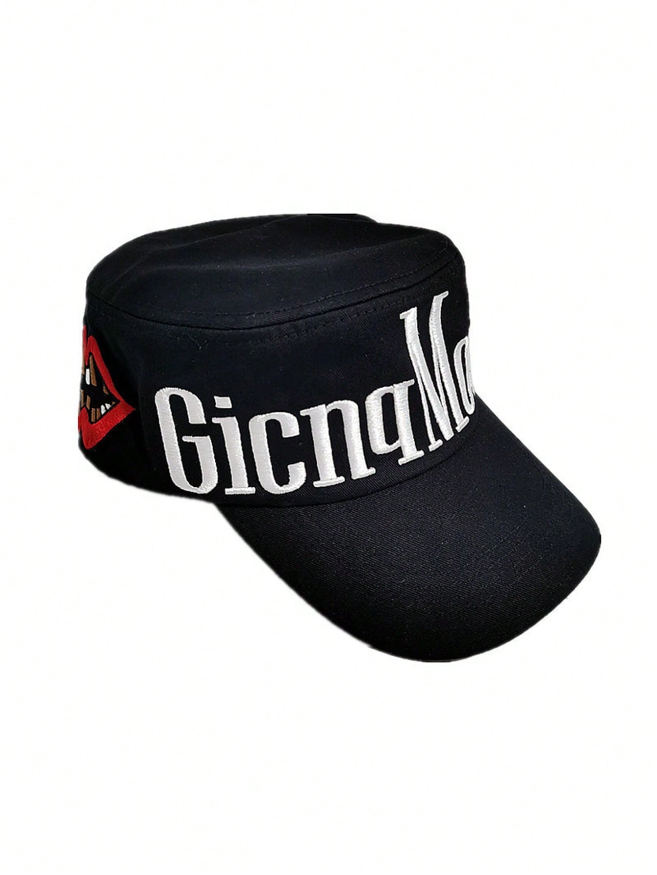 Men's Letter Lip Embroidery Hip Hop Streetwear Cap