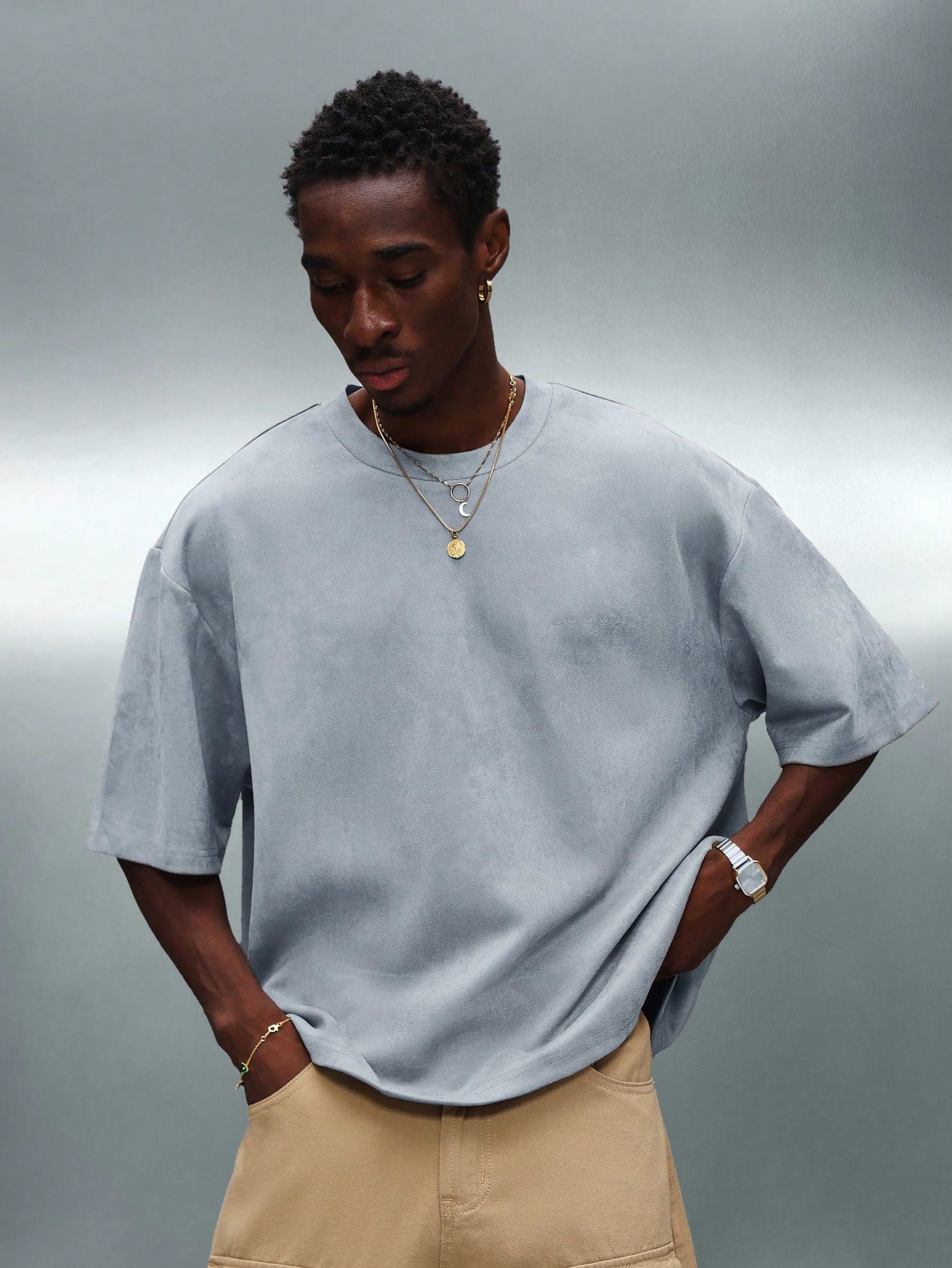 Suedette Bunny Logo Cropped Tee