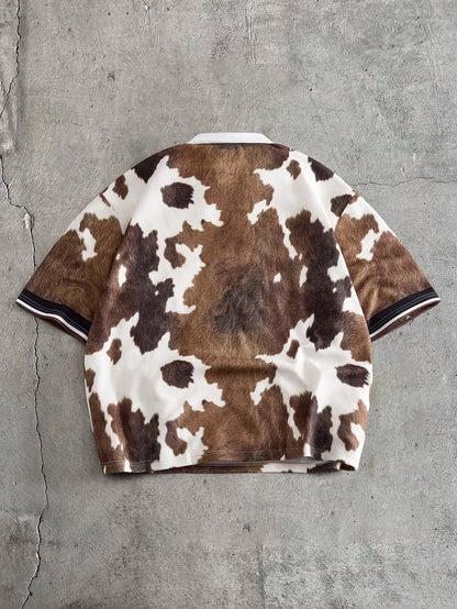 Men's Vintage Casual Letter Print Polo