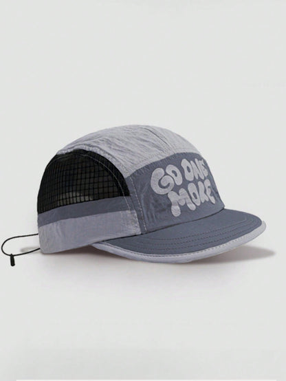 Pyeuien Quick-Dry 5-Panel Mesh Short Brim Baseball Cap
