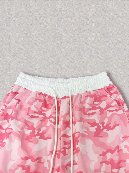 Women's Y2K Camouflage Zip-Up Hoodie and Pants Set