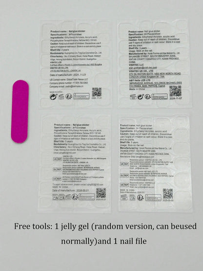 3D Floral & Fish Almond Press-On Nail Set