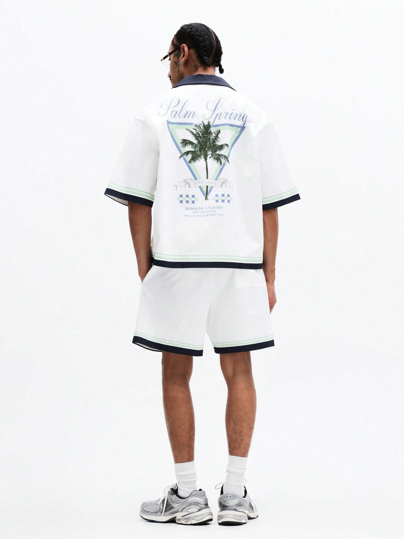 Palm Spring Tropical Print Shirt and Shorts Co-Ord Set
