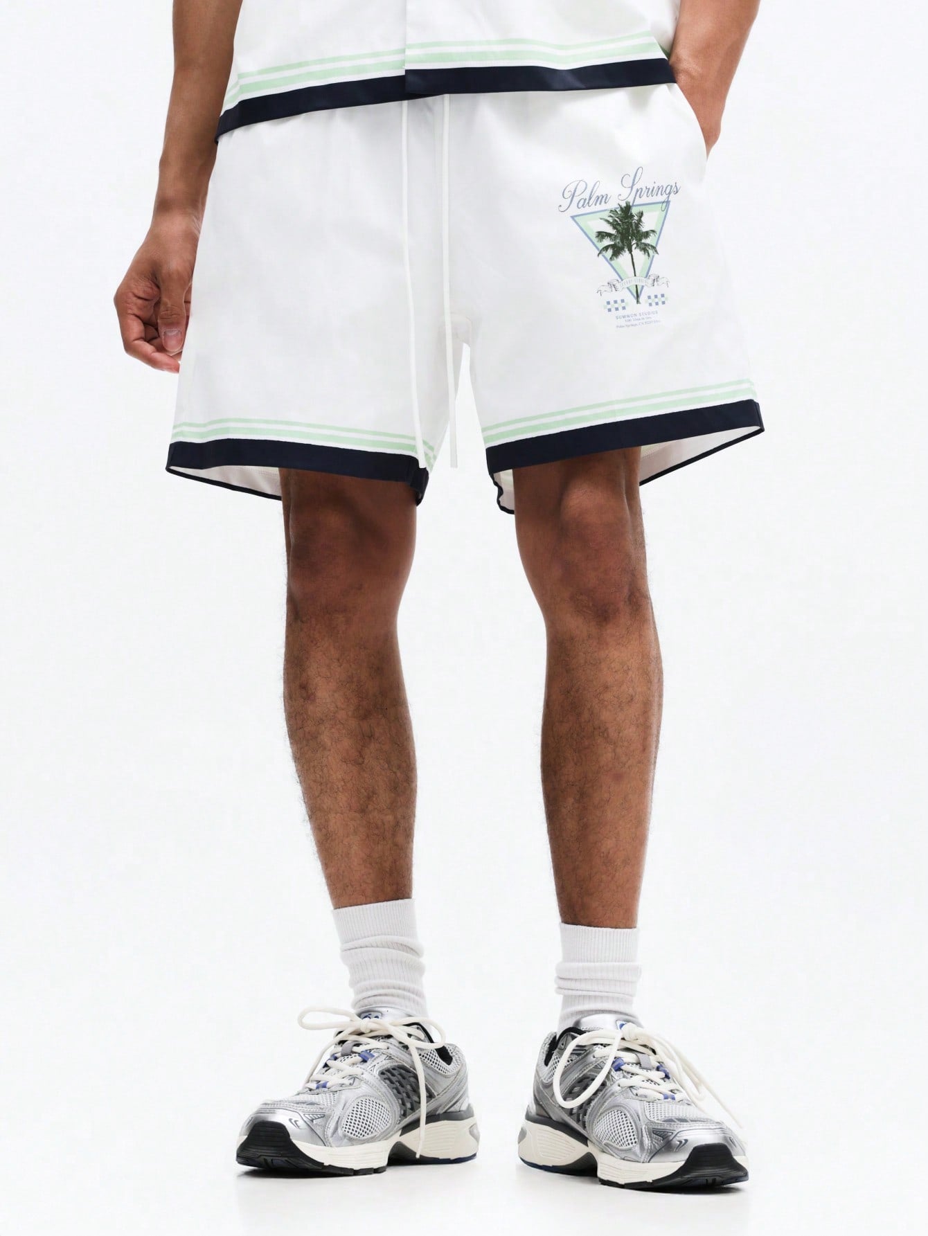Palm Spring Tropical Print Shirt and Shorts Co-Ord Set