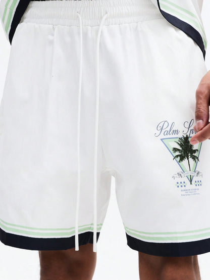 Palm Spring Tropical Print Shirt and Shorts Co-Ord Set