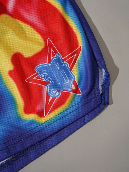 Men's Heat Map Print Mesh Summer Shorts
