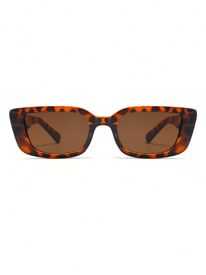 Leopard Print Square Full Frame Retro Street Fashion