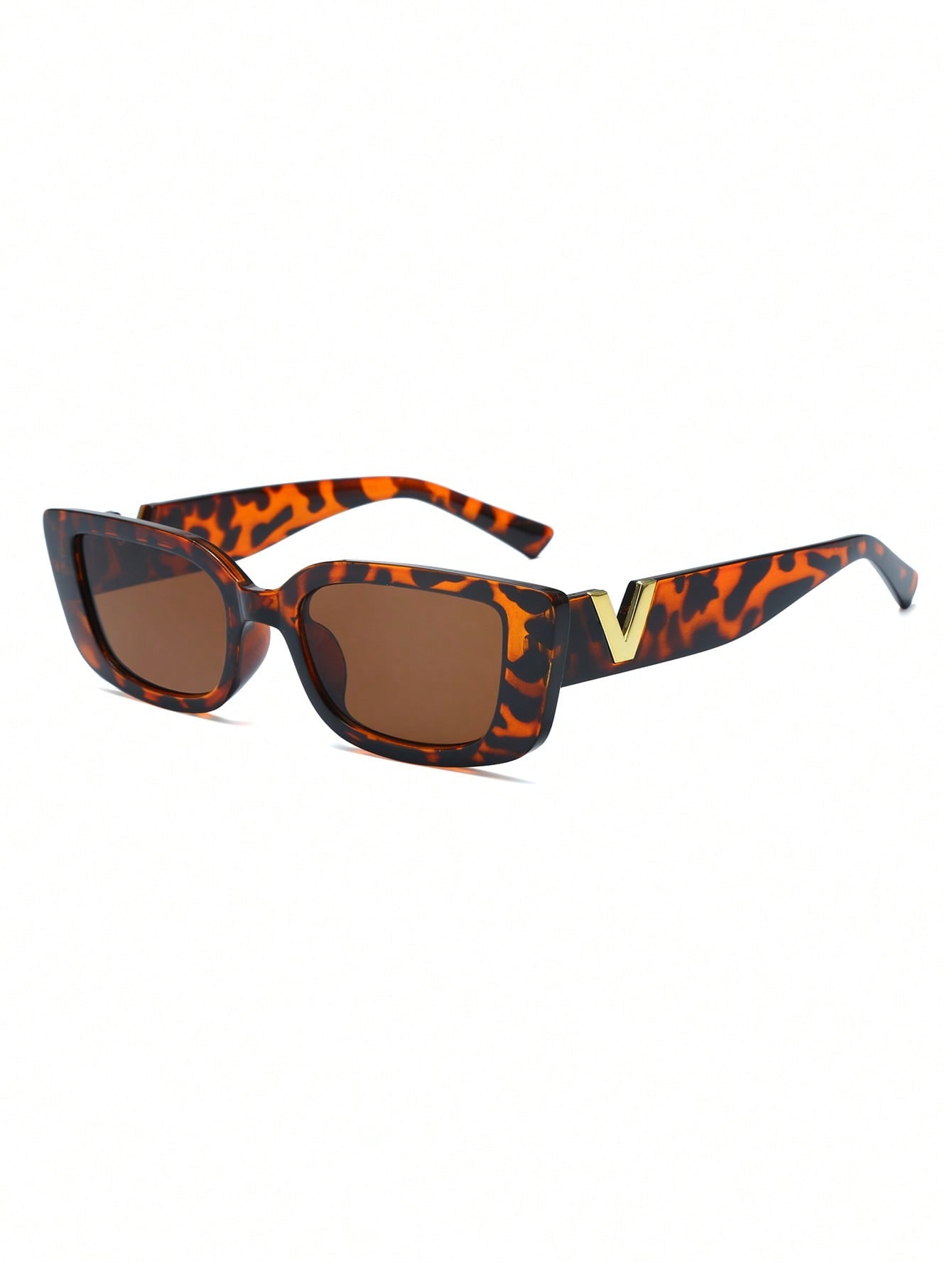 Leopard Print Square Full Frame Retro Street Fashion