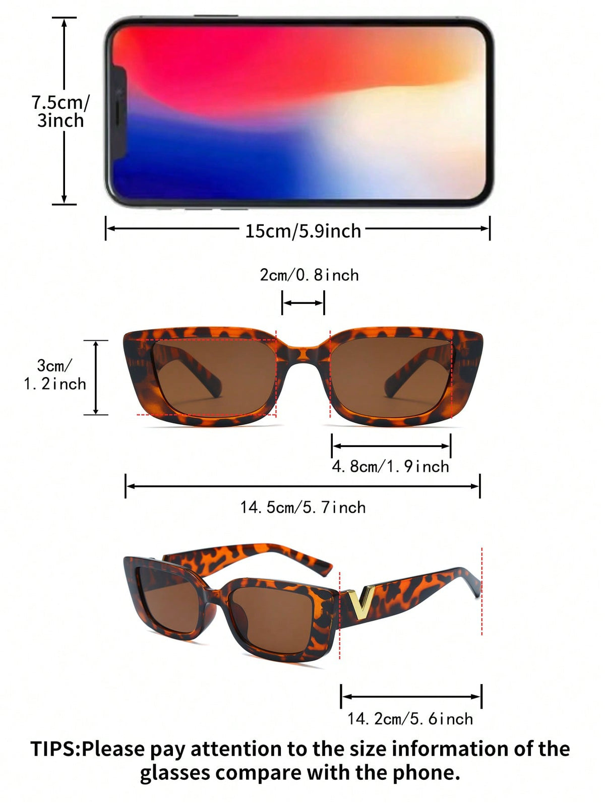 Leopard Print Square Full Frame Retro Street Fashion