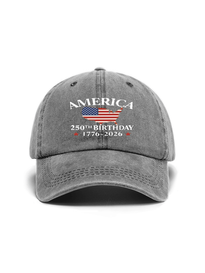 Unisex Vintage Washed Adjustable Trucker Baseball Cap