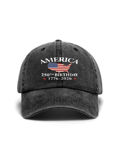 Unisex Vintage Washed Adjustable Trucker Baseball Cap