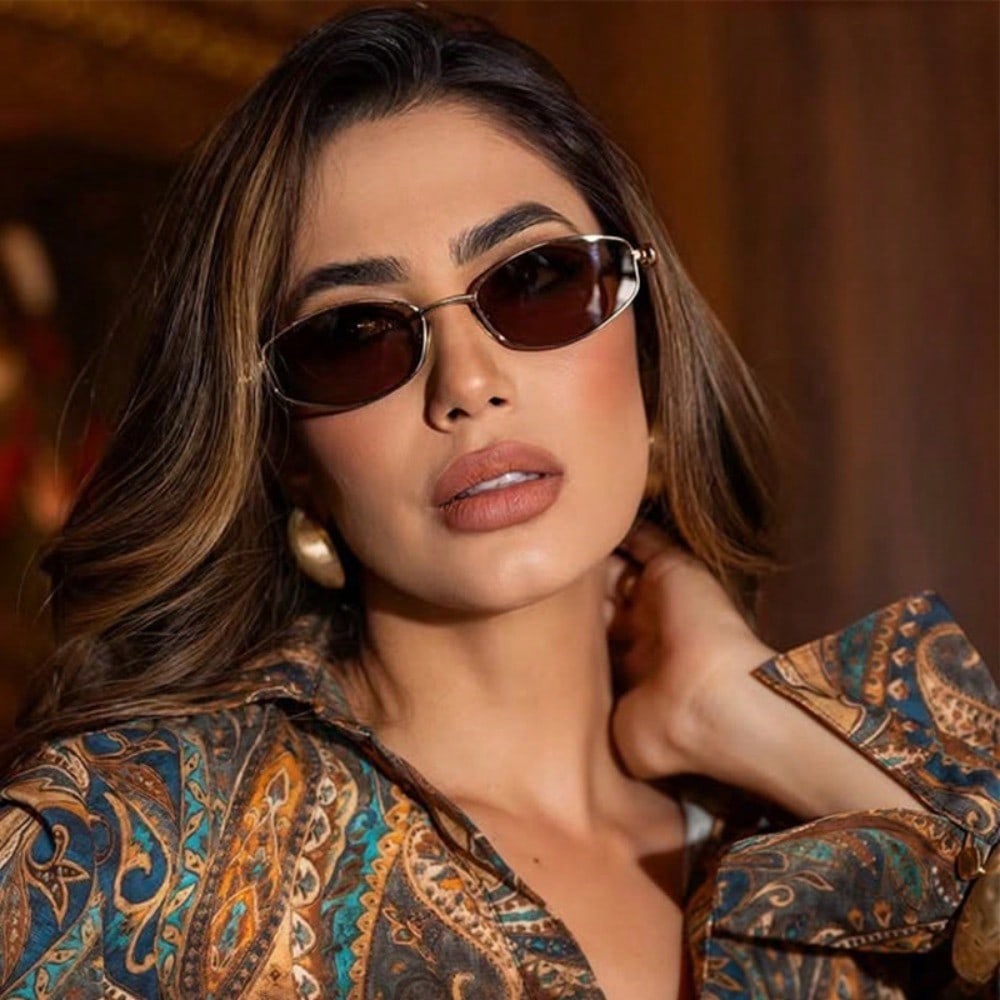 Small Metal Frame Oval Retro Y2K Fashion Glasses