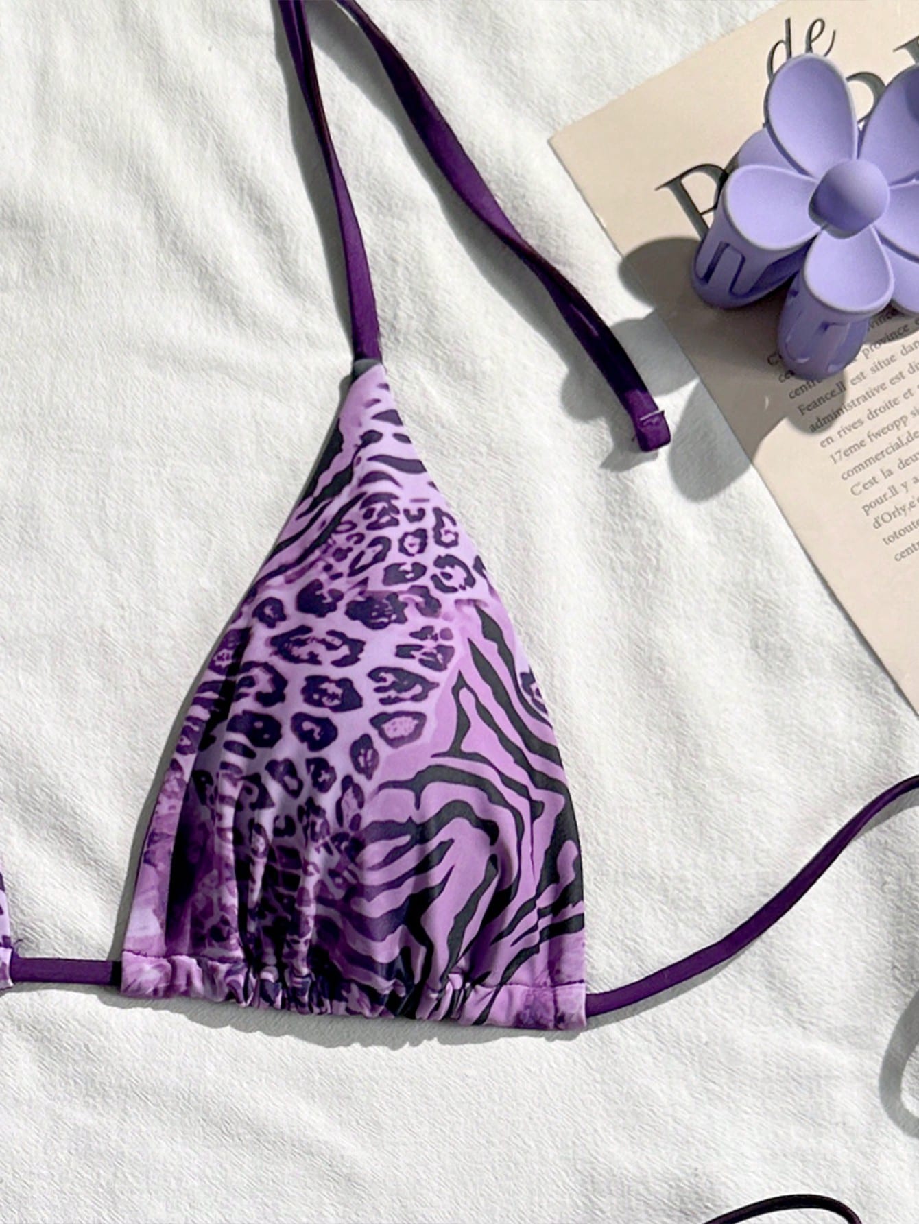 Vintage Leopard Print Sexy 2-Piece Bikini Swimsuit