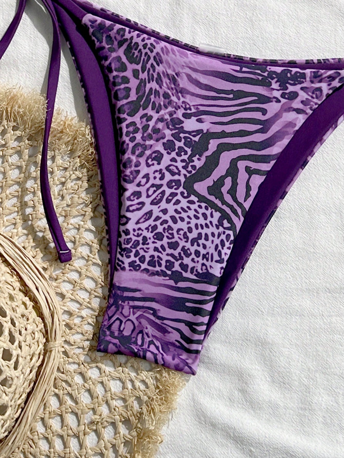 Vintage Leopard Print Sexy 2-Piece Bikini Swimsuit