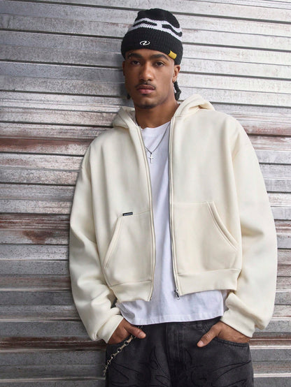 Men's Vintage Distressed Camo Hip Hop Sweatshirt