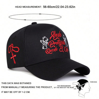 Protejido Angel Embroidered Five-Panel Trucker Hat