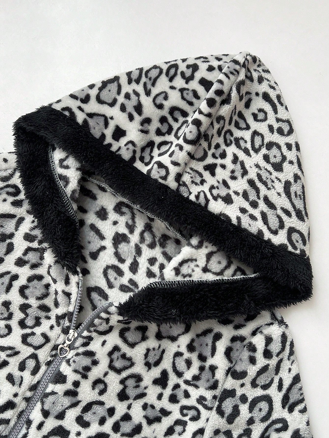 Women Leopard Zip-Up Hoodie