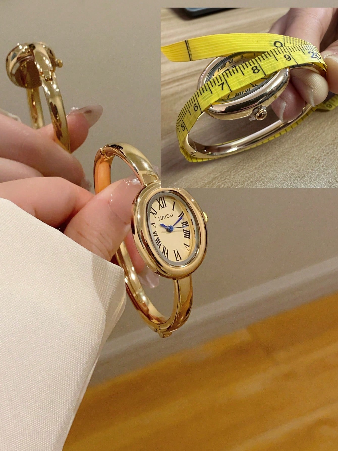 Vintage Luxury Petite Gold & Silver Bracelet Watch