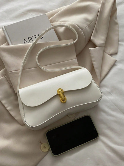 Retro Colorblock Leopard Print Elegant Underarm Bag