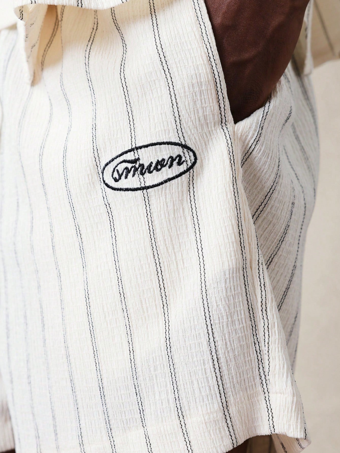 Men’s Striped Relaxed Fit Shirt and Shorts Co-Ord Set