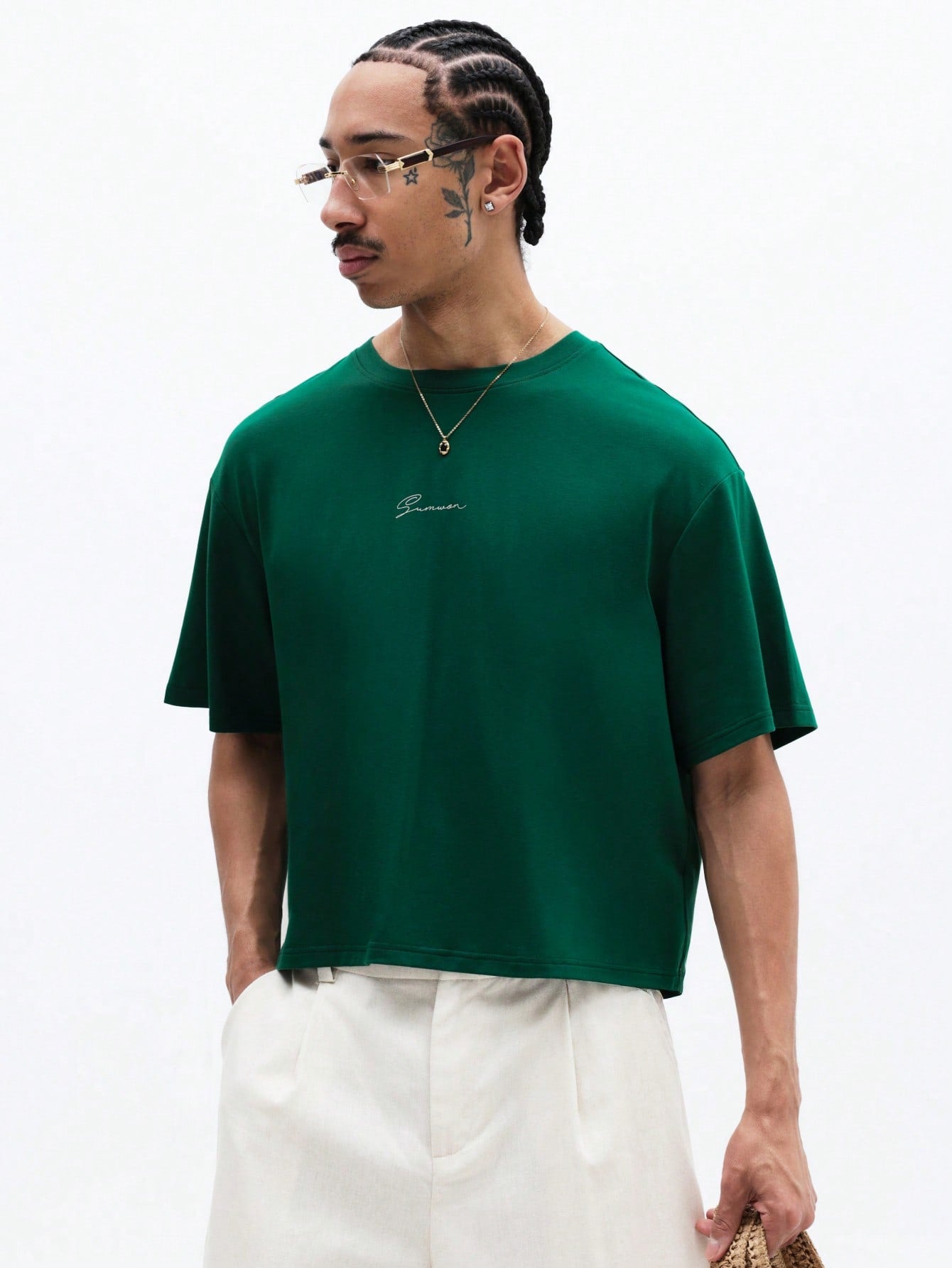 Studios Peach Print Boxy Fit Graphic Tee