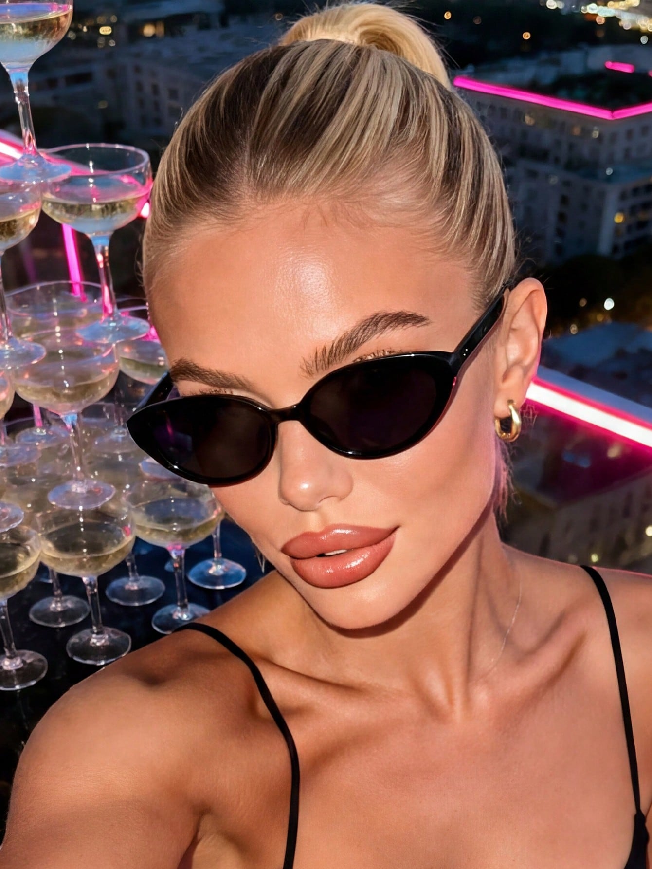 Unisex Cat-Eye Shaped Versatile Fashion Glasses
