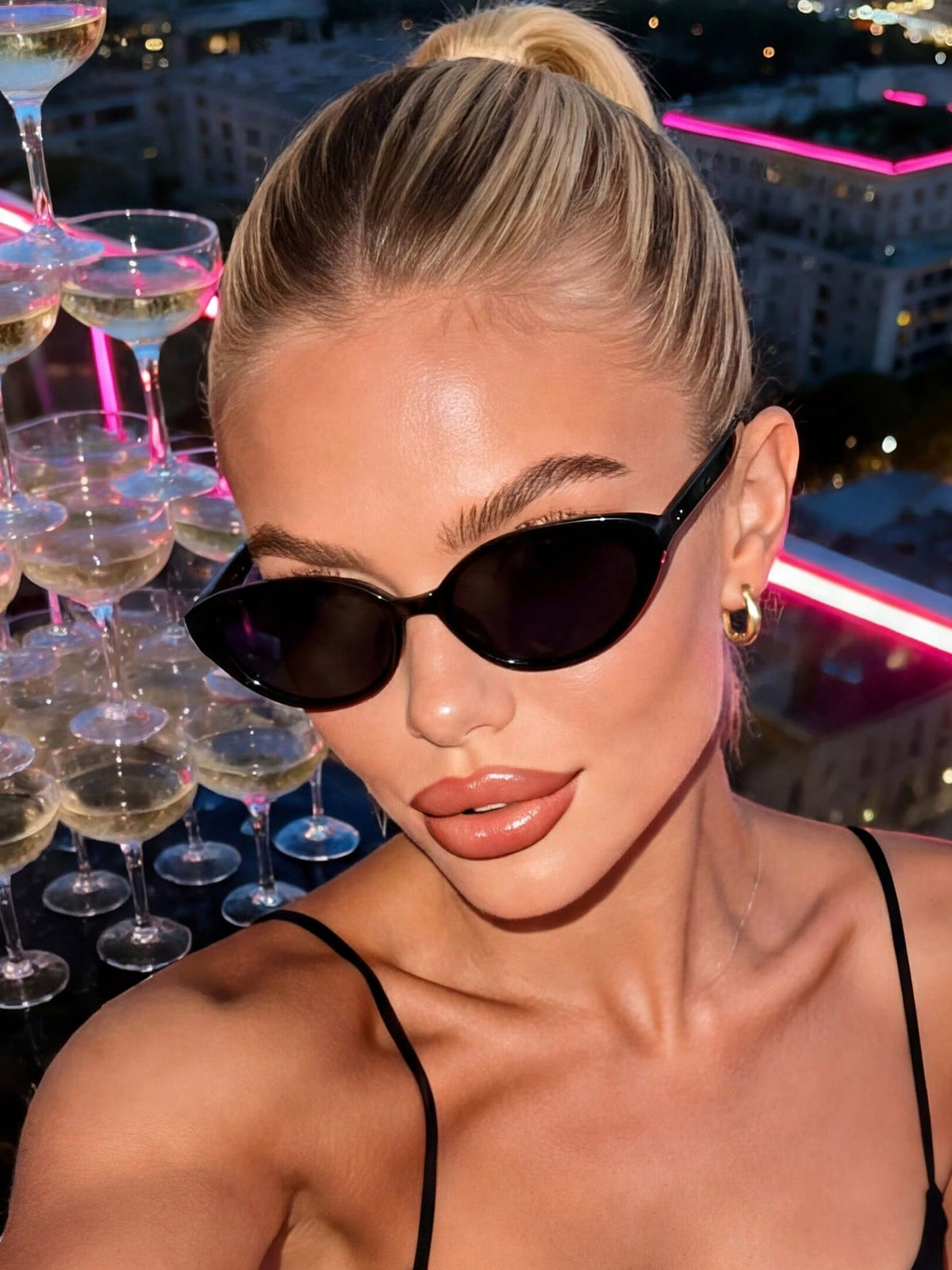 Unisex Cat-Eye Shaped Versatile Fashion Glasses