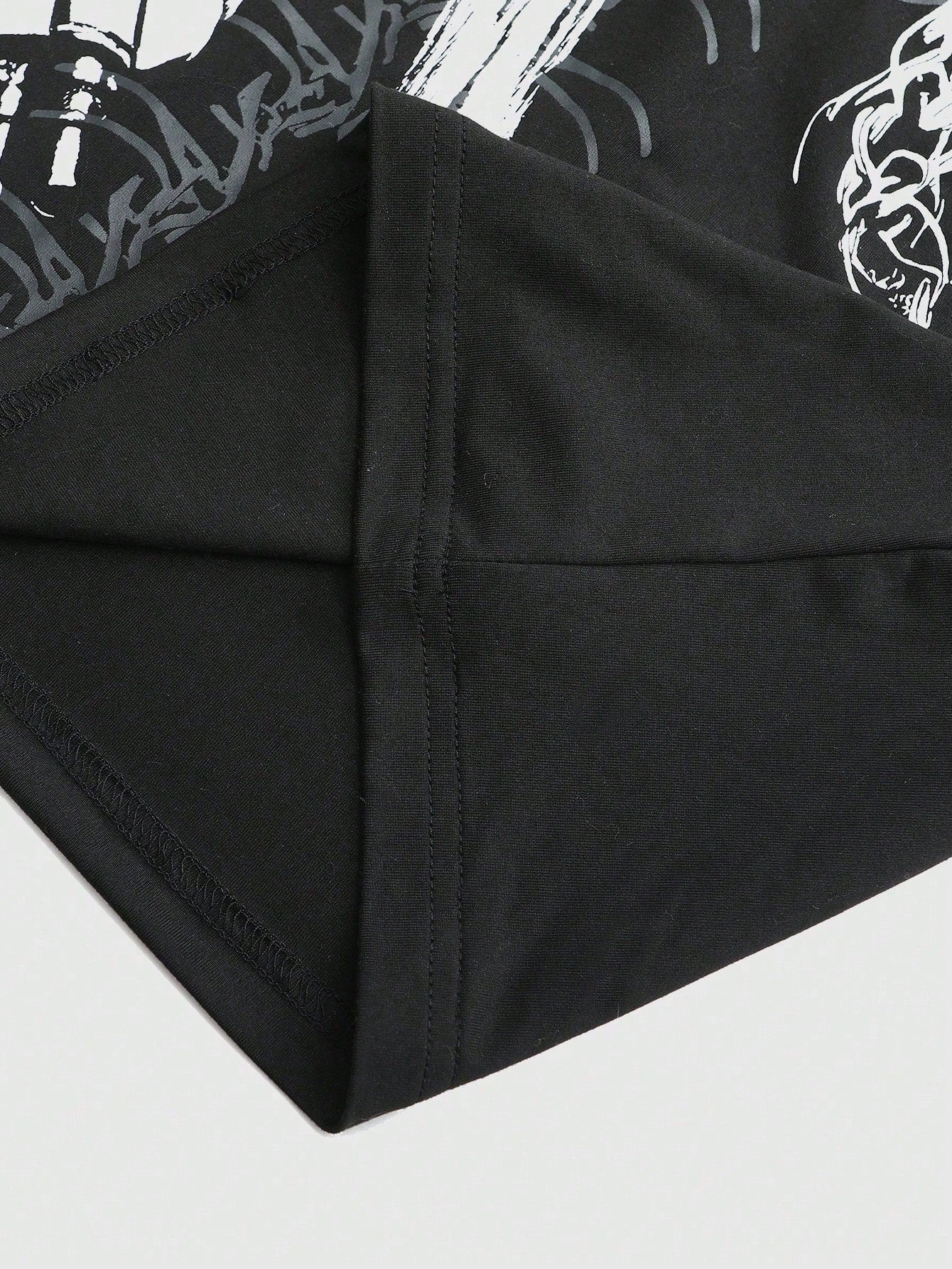 Dark Style Thorn Angel 2-in-1 Loose Long Sleeve Tee